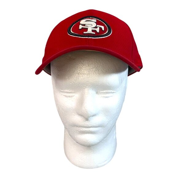 San Francisco 49ers Red NFL New Era Hat Small Medium Fitted NFL Hat Cap SF CA - Picture 2 of 11